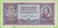 Hungary 1946 10 Million Milpengo P-129 G B588