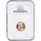1929 1c Lincoln Wheat Cent ~ NGC MS 65 RD - Old Fatty Holder