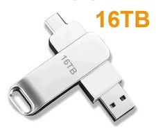 16TB Metal USB 3.2 Flash Drive Dual Type-C OTG Pendrive