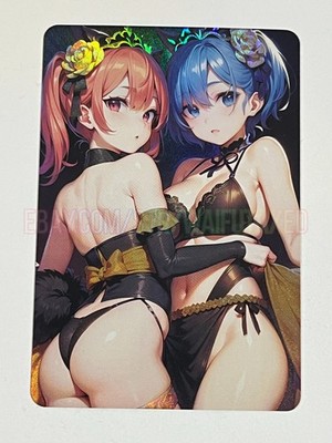 Rem Ram Re:Zero - Goddess Story Holo Doujin ACG Sexy Waifu
