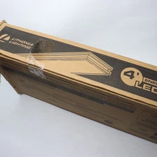 Lithonia Lighting Linear Saturn LED Flush Mount Brushed Nickel - Cracked Plastic