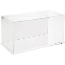 Plymor Clear Acrylic Display Case with Clear Base Mirror Back , 12" x 6" x 6"