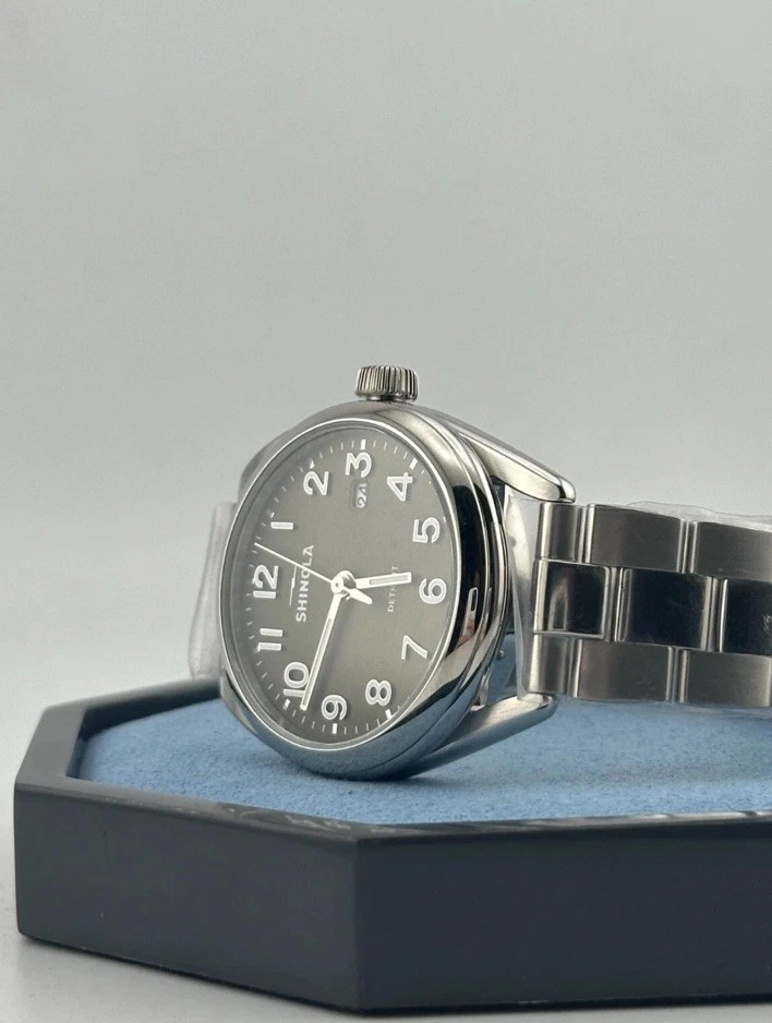 Shinola 20275530-sdt-015858481 The Derby 38 mm esfera verde nuevo en caja Foto 3 de 4