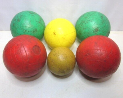 Clair Bois Brevet French Made Vintage Boule/Schalen Set Kugeln gebraucht guter Zustand