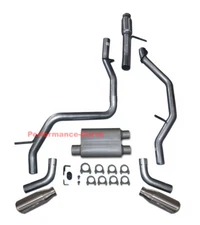 2009 - 2014 Chevrolet Tahoe GMC Yukon Dual Exhaust Kit w/ 2 Chamber Muffler