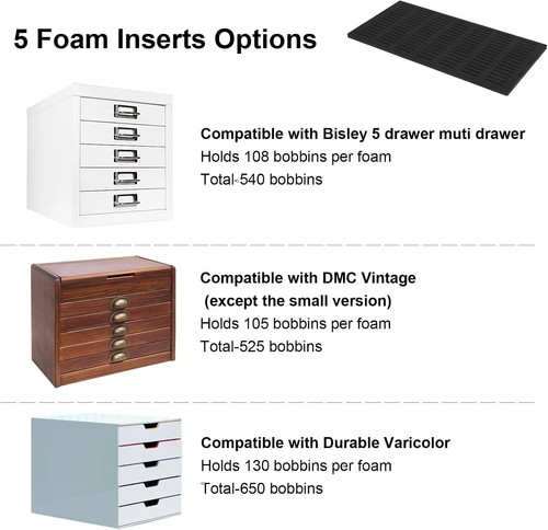 Artisan Quality 3mm Acrylic Embroidery Bobbins with Easy Identification System - Picture 9 of 11