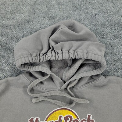 Hard Rock Cafe Sweat à Capuche Homme Gris Logo Print Coton Hard Rock Cafe Sweat à Capuche Homme Gris Logo Print Coton