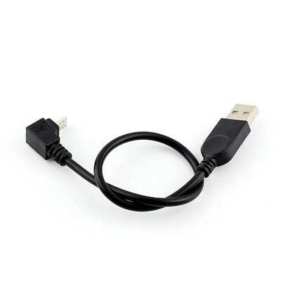 Kurzes rechtwinkliges Micro USB auf Standard A Laden A Klinke Stecker Kabel Leitung