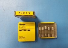  15PCS FUSE AGW 6, 6A, 250V, BUSSMANN, FAST ACTING