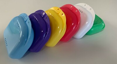 1 to 12pk Dental Denture Storage Box Mouthguard Container Assorted