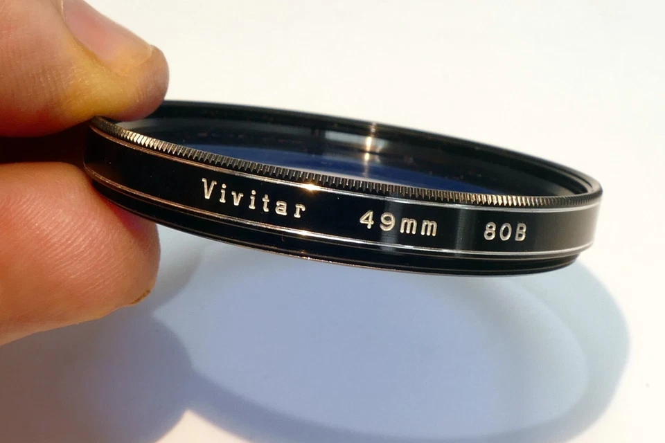 Vivitar  49mm Lens  Filter 80B Dark Blue - Image 2 of 4