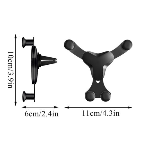 Gravity Car Mount Air Vent Phone Holder for Samsung iphone Android LG Cell Phone - Picture 2 of 19