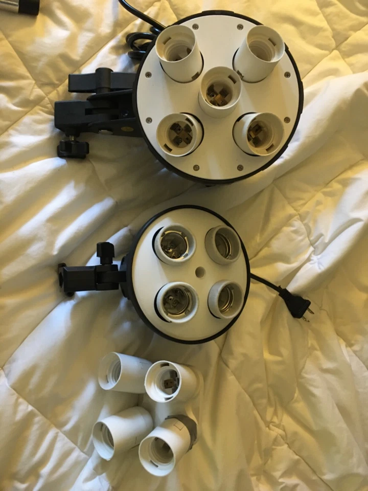 lâmpadas floridas e vários soquetes para estúdio/local à venda. - Imagem 3 de 4