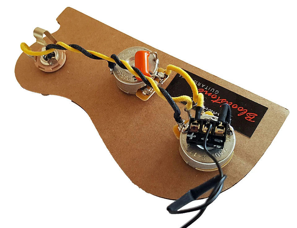 Solderless Premium Fender USA Precision P Bass Wiring Loom / Harness - Image 4 of 4