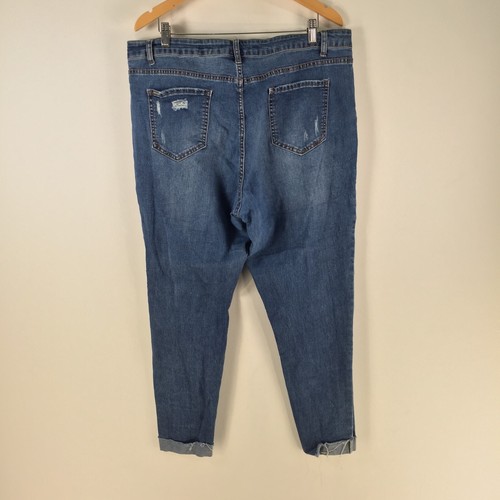 City CHic denim jeans 18 womens harle mid rise ankle grazer skinny stretch111577 - Picture 5 of 14