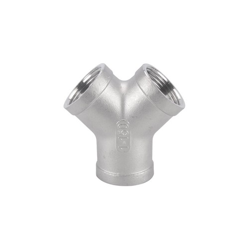 Stainless Steel Bsp 1/4"- 2" Female/Male Thread "Y" 3-Way Pipe Fitting Connector - Picture 4 of 22