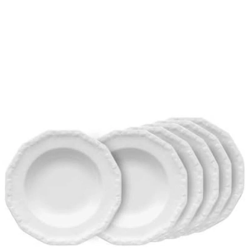 Rosenthal, Maria, set 6 Piatti Fondi 23cm, Porcellana