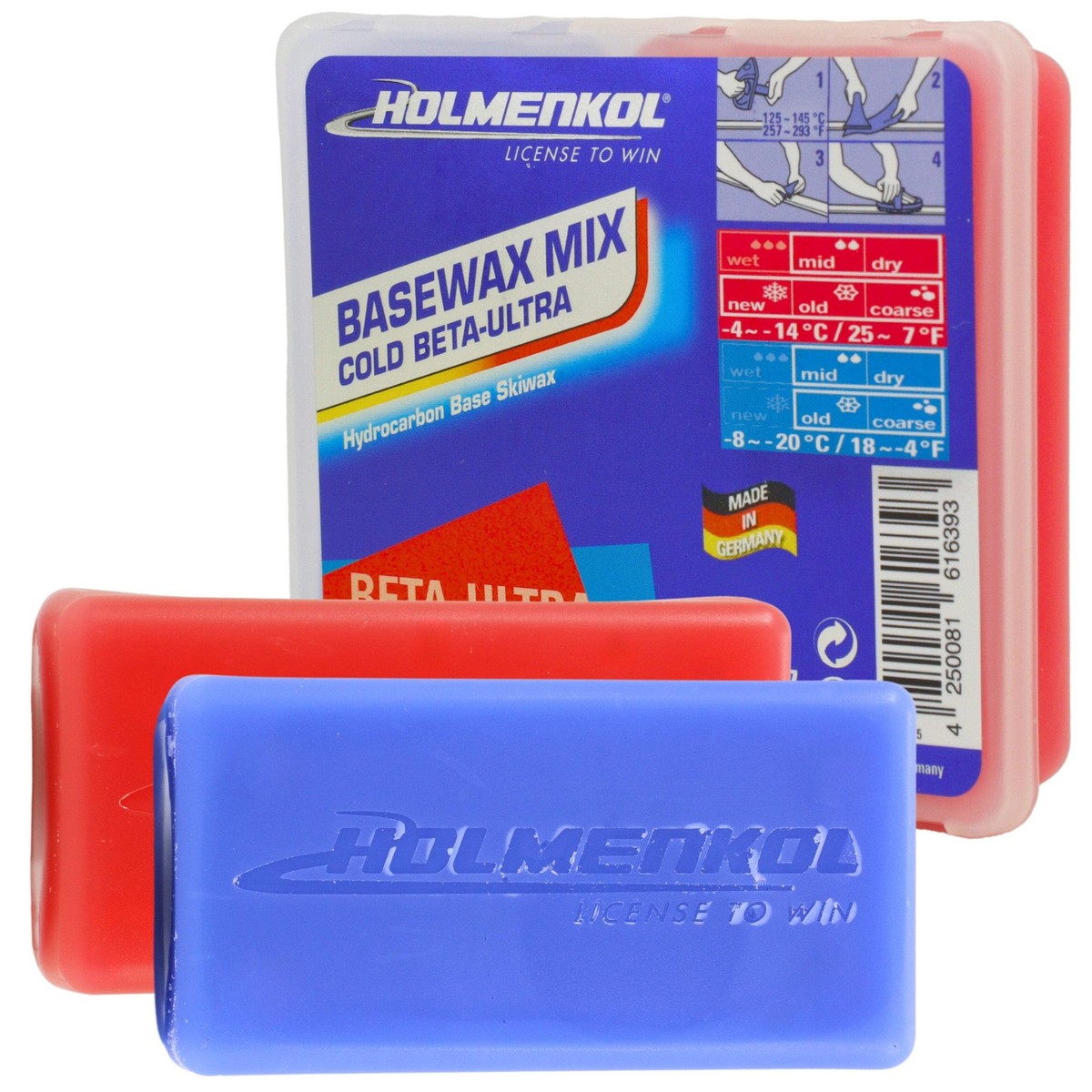 HOLMENKOL　RACING MIX　COLD/MID　HF Holmenkol-Alphamix-Yellow-70g.