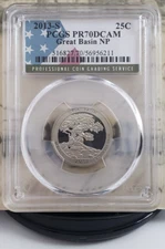 2013-S Great Basin NP Proof Quarter - PCGS PR70DCAM - Nevada - Top Grade! 6211