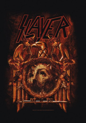 SLAYER gold eagle fabric poster
