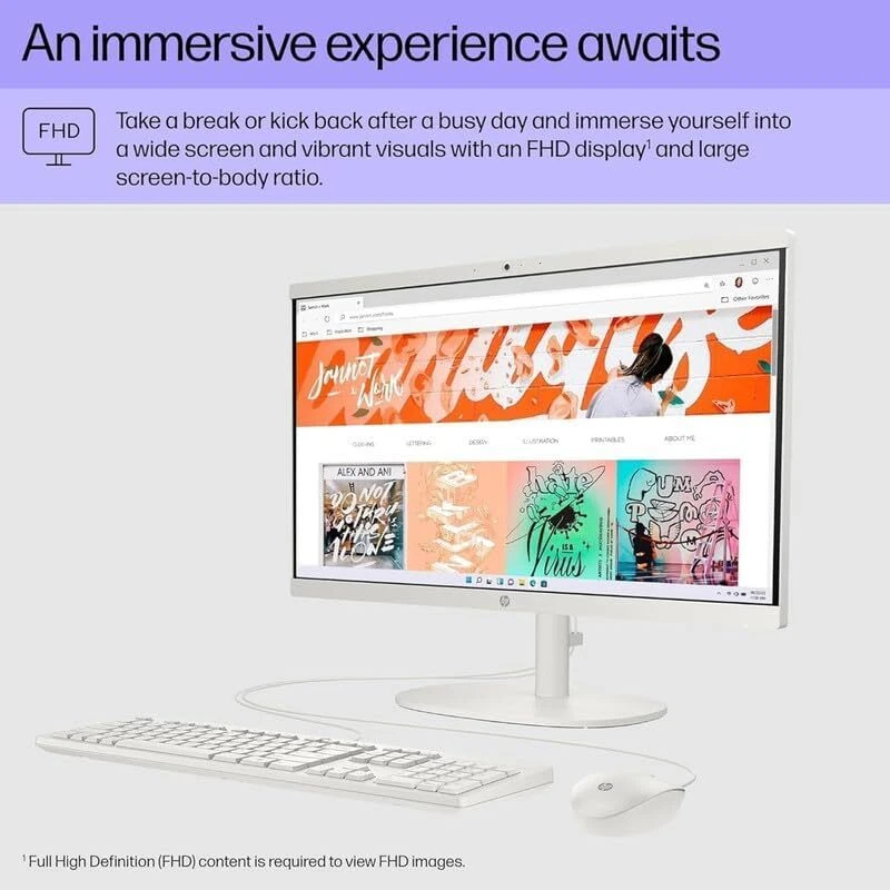 2024 HP All In One Computer 21.5" Intel Celeron Upto 32GB RAM&1TB SSD  Win 11Pro - Image 3 of 4