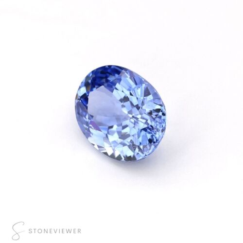 GIE Certified 6.10 Ct Natural Blue Ceylon Sapphire Oval Cut Loose Gemstone - Picture 2 of 5