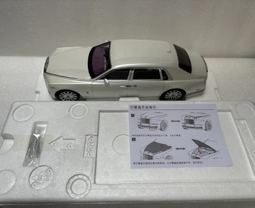 1/18 Rolls-Royce Phantom VIII White/purple Diecast Limited 299 Dealer Edition - Picture 22 of 24