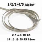 2-28mm Flat Tinned Copper Metal Shielded Braided Tubing Cable and Wire Sleeving