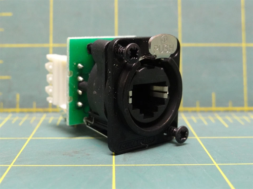 Neutrik XLR Modular / Ethernet Connector NE8FDV-Y110-B Female Jack 8P8C IDC Term - Image 3 of 4