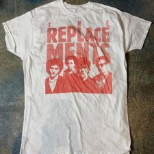 Vintage The Replacements music band tour short sleeve white color shirt KV35177