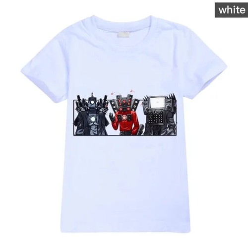 Skibidi Toilet Kids Speakerman Boss Titan TV Man 3D Print T Shirt Shirt Tee Top - Picture 20 of 47
