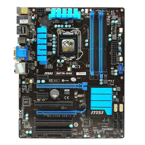 Placa madre para MSI ZH77A-G43 MS-7758 H77 LGA 1155 DDR3 USB3.0 SATA3 XU - Imagen 1 de 6