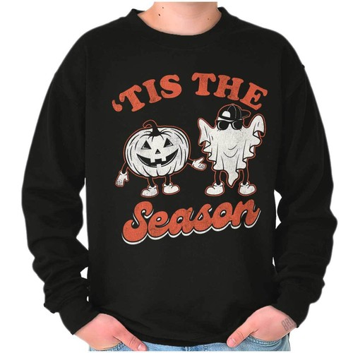Spooky Halloween Tis The Season Costumes Womens or Mens Crewneck Sweatshirt