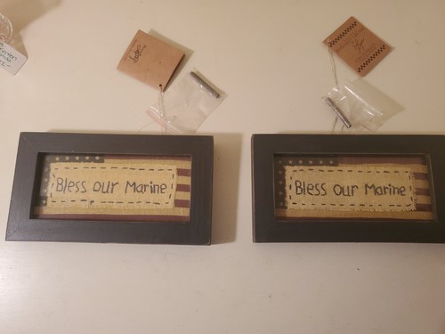 Lisa Johnson Collection BLESS OUR MARINE Lot Of 2 - 第 1/8 張圖片