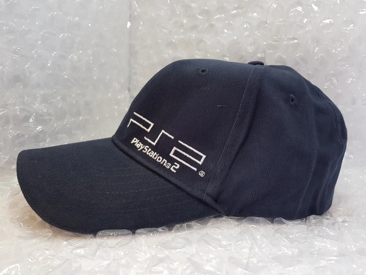 SONY PLAYSTATION 2 EMBROIDERED RETRO LOGO ADJUSTABLE CAP UNISEX 