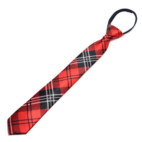 Girls/Boys 15" Fashion Skinny Slim Pre-tied Necktie With Zipper for 8-16Y Kids - Picture 15 of 65