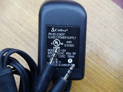COBRA Class2 Power Supply PN 401-2100Yf Model UD-1201 Dual Connectors 