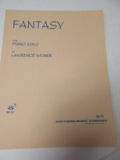 Lawrence Weiner Fantasy for Piano Solo Sheet Music Southern Music Company