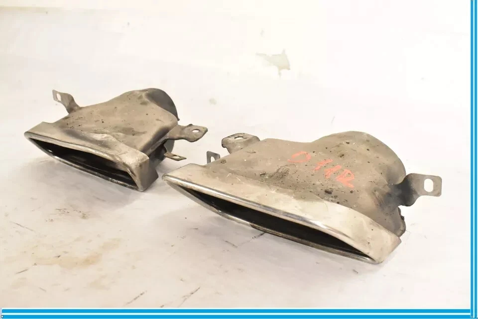 Juego de 2 puntas silenciadoras de escape laterales derecho e izquierdo mercedes w207 e550 10-11 OEM Foto 4 de 4