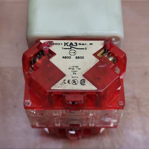 Square D 9001KR8P1WH25 Push-Pull Button, White, 110-120V, 50/60Hz - USED - Picture 5 of 7
