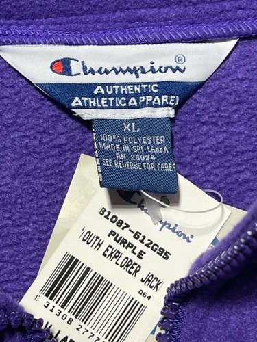 East Carolina Pirates Champion Youth Explorer 1/4 Zip Fleece Jacket XL - Picture 4 of 5