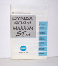 Minolta Maxxum STsi/ Dynax 404si Instruction Manual