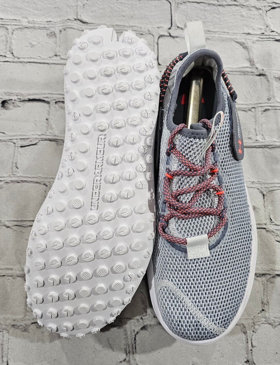 Under Armour UA Fat Tire Low Gray Laser Orange Mens Sz 12/Womens 13.5 3027562-10 Under Armour UA Fat Tire Low Gray Laser Orange 3027562-100  main image 3