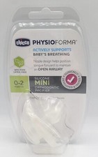 Chicco PhysioForma Silicone Mini Orthodontic Pacifier 0-2 Months Open Airway NEW