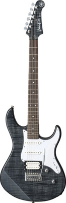 Yamaha PAC212VFM Trans Black Flame Maple Double Cutaway Electric Guitar