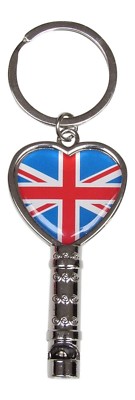 UK Flag Whistle Bag Jewelry Keychain UK UK. Fun.