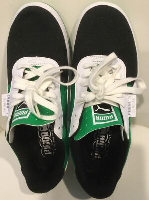 WOMENS SZ 7.5 PUMA G VILAS TENNIS FASHION SHOES Canvas W/Leather Trim NEW SeeDis
