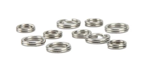 Forte Flat Argento Split Rings 4mm - Esca / Rig Per Pesca IN Mare Pesca / Craft - Immagine 3 di 3