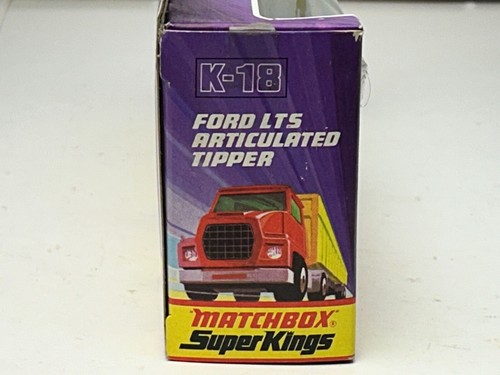 Matchbox Super Kings No. K-18 Ford LTS Articulated Dump Truck with Original Box - Picture 5 of 17