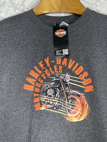 HARLEY DAVIDSON Ventura Ca Youth Med Gray Long Sleeve T-Shirt, with tags (D2) - Picture 2 of 8